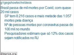 Sites similar to globo.com.br