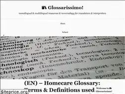 Sites similar to glossarissimo.wordpress.com