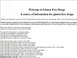 Sites similar to glutenfreedrugs.com