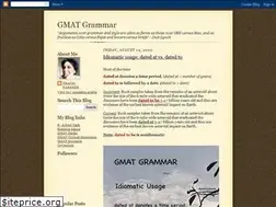 Sites similar to gmat-grammar.blogspot.com
