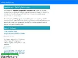 Sites similar to gmatsyllabus.com
