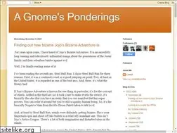 Sites similar to gnomepondering.com