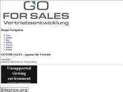 Sites similar to go-for-sales.com