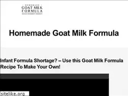 Sites similar to goatmilkformula.com