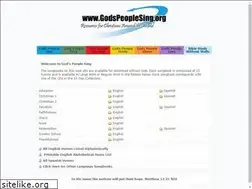 Sites similar to godspeoplesing.org
