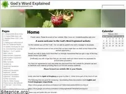 Sites similar to godswordexplained.com