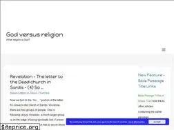Sites similar to godversusreligion.com