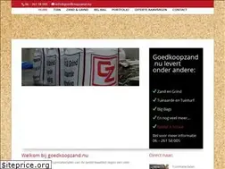 Sites similar to goedkoopzand.nu