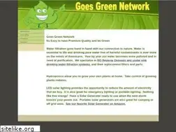 Sites similar to goesgreennetwork.com