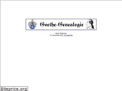 Sites similar to goethe-genealogie.de