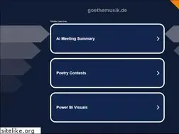 Sites similar to goethemusik.de