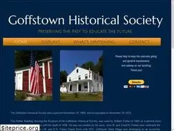 Sites similar to goffstownhistoricalsociety.org