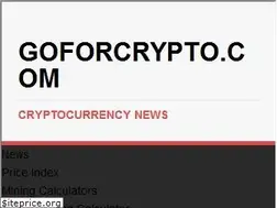 Sites similar to goforcrypto.com