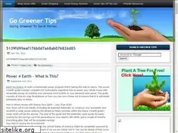 Sites similar to gogreenertips.com