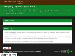 Sites similar to gohyangrestaurant.com