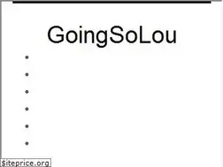 Sites similar to goingsolou.wordpress.com