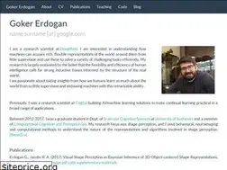 Sites similar to gokererdogan.github.io