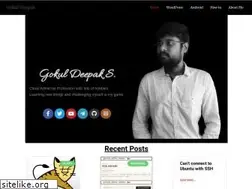 Sites similar to gokuldeepak.com