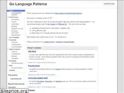 Sites similar to golangpatterns.info