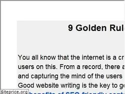 Sites similar to golden-rules-for-writing-content.cabanova.com