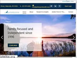 Sites similar to goldenpondwealth.com