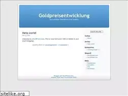 Sites similar to goldpreisentwicklung.wordpress.com