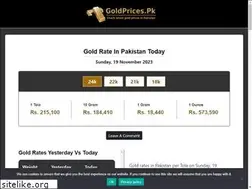 Sites similar to goldprices.pk