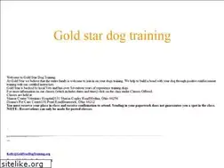 Sites similar to goldstardogtraining.org