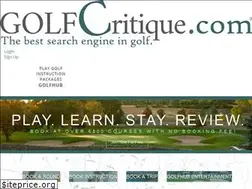 Sites similar to golfcritique.com
