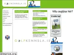 Sites similar to golfkennsla.is