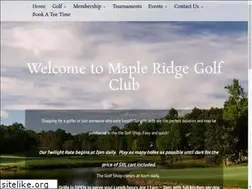 Sites similar to golfmapleridge.com