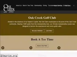 Sites similar to golfoakcreek.com