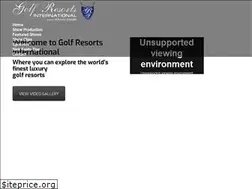 Sites similar to golfresortsintl.com