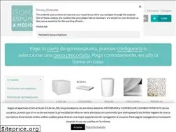 Sites similar to gomaespumaamedida.es