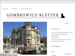 Sites similar to gombrowicz-blaetter.eu