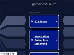 Sites similar to gomovies123.live