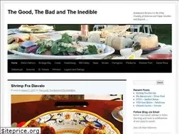 Sites similar to goodbadinedible.com