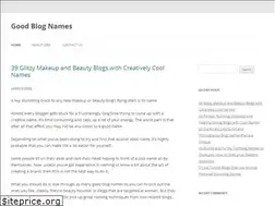 Sites similar to goodblognames.com