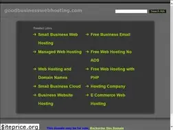 Sites similar to goodbusinesswebhosting.com