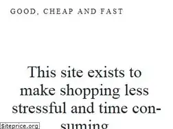 Sites similar to goodcheapandfast.com