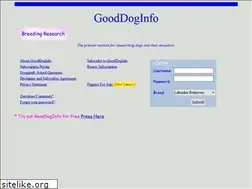 Sites similar to gooddoginfo.com