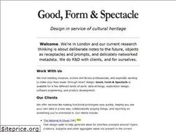 Sites similar to goodformandspectacle.com