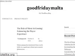 Sites similar to goodfridaymalta.com