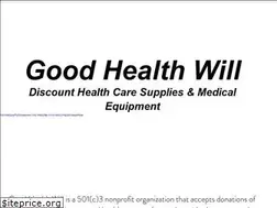 Sites similar to goodhealthwill.org