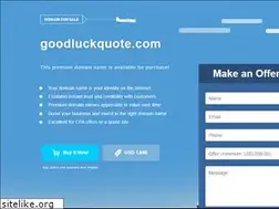 Sites similar to goodluckquote.com
