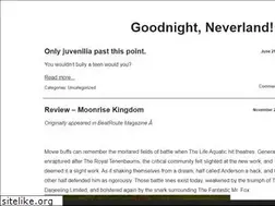 Sites similar to goodnightneverland.com