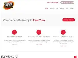 Sites similar to goodsportcaptioning.com