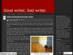 Sites similar to goodwriterbadwriter.com