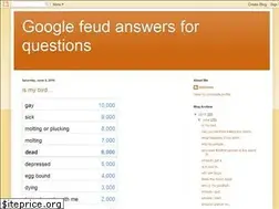Sites similar to googlefeudquestions.blogspot.com
