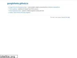 Sites similar to googlefonts.github.io